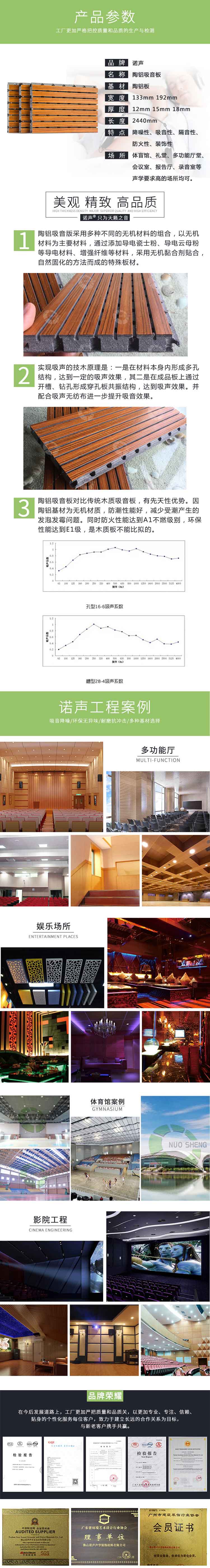 陶鋁槽孔吸音板 陶鋁槽孔吸音板